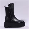 Marco Moreo Vale Frill Toe Cap Boot - Black Leather